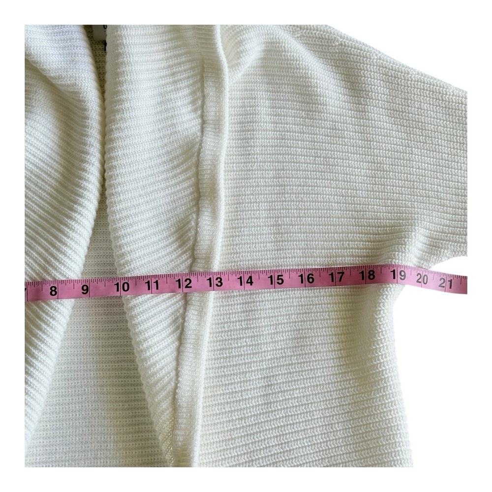 Cabi Cardigan Preppy Sweater White Nautical Knitwear Coastal M - Picture 5 of 7